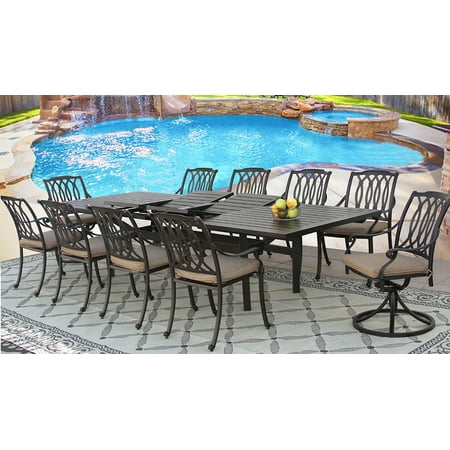 outdoor extendable dining table brown san marcos outdoor 11pc set 44x130 extendable dining table series 4000 outdoor extendable dining table brown san marcos outdoor 11pc set 44x130 extendable dining table series 4000